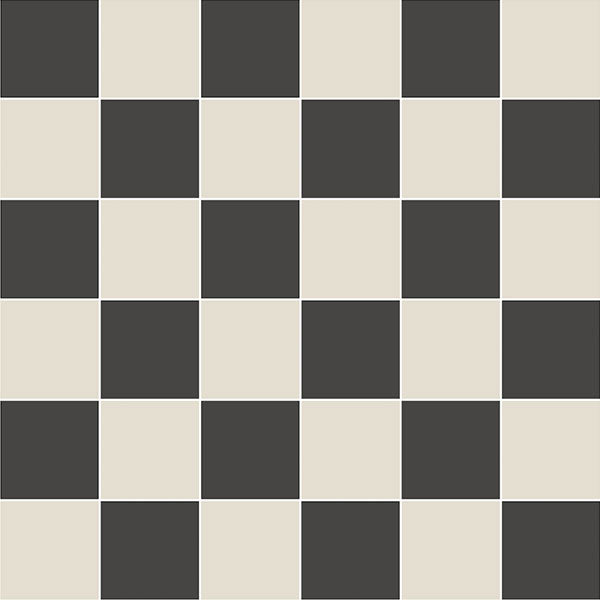 Original Style Cambridge Pattern Black & Dover White