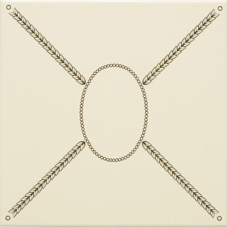 Original Style Cartouche Charcoal Grey on County White Tile