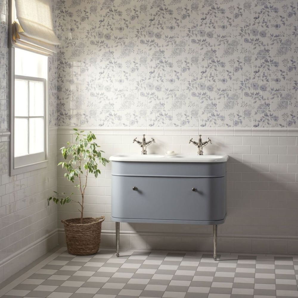 Original Style Cottage Garden Brickbond Blue Panels