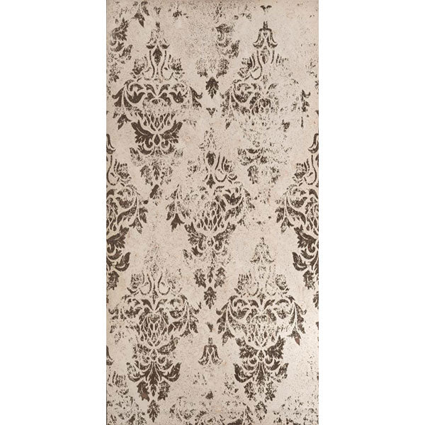 Original Style Damask Gold Mirror Tile 30 x 60cm