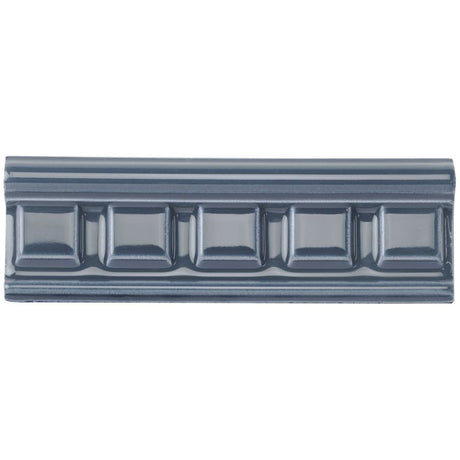 Original Style Dentil Ascot Blue Border