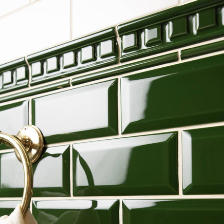 Original Style Dentil Edwardian Green Borders