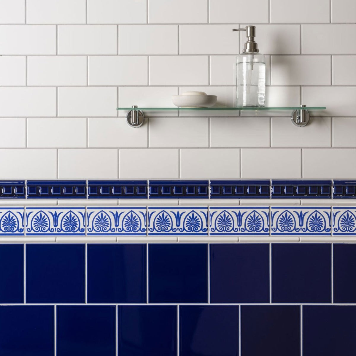 Original Style Dentil Royal Blue Borders