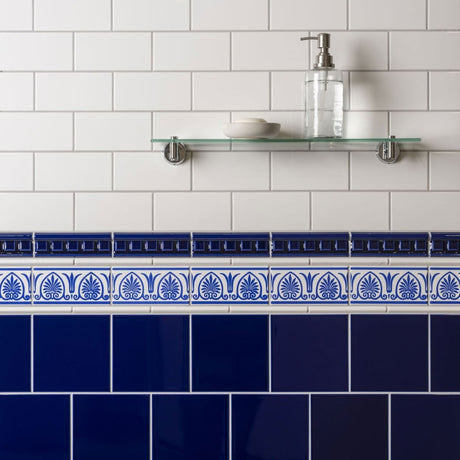 Original Style Dentil Royal Blue Borders