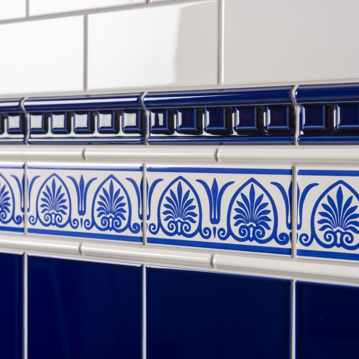 Original Style Dentil Royal Blue Borders
