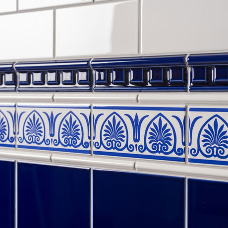 Original Style Dentil Royal Blue Borders