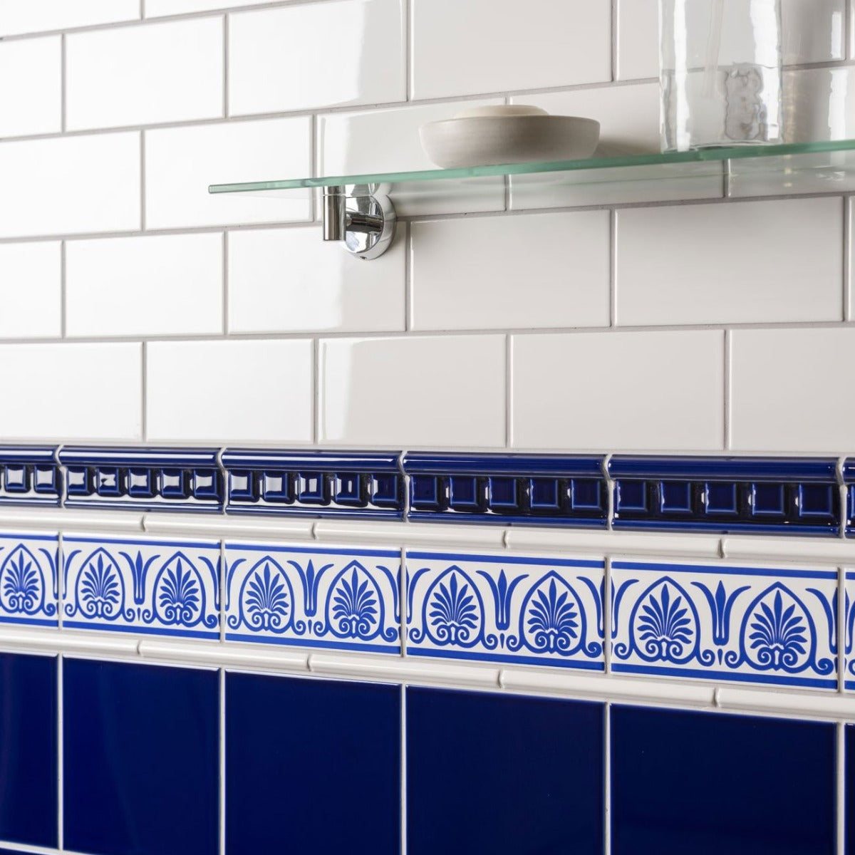 Original Style Dentil Royal Blue Borders