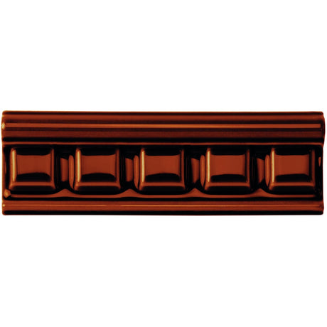 Original Style Dentil Teapot Brown Border