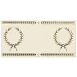 Original Style Double Laudatory Wreath Charcoal Grey on County White Border