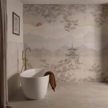 Original Style Eastern Mist Mural (Panels A, B & C)