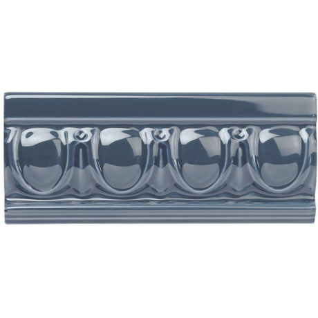 Original Style Egg & Dart Ascot Blue Border