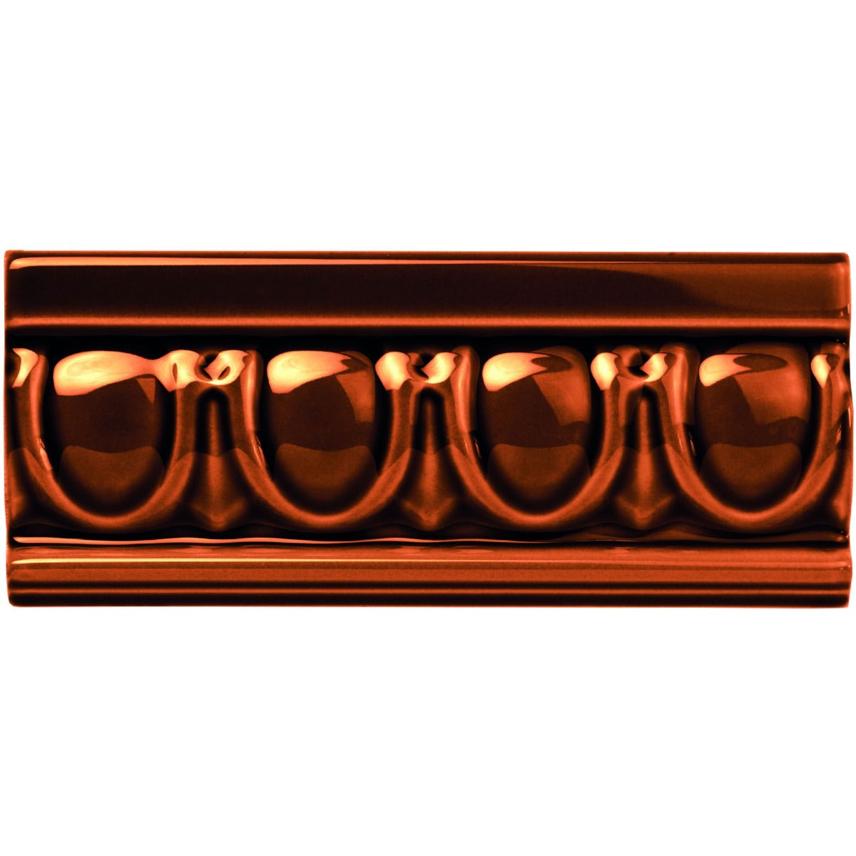 Original Style Egg & Dart Teapot Brown Border