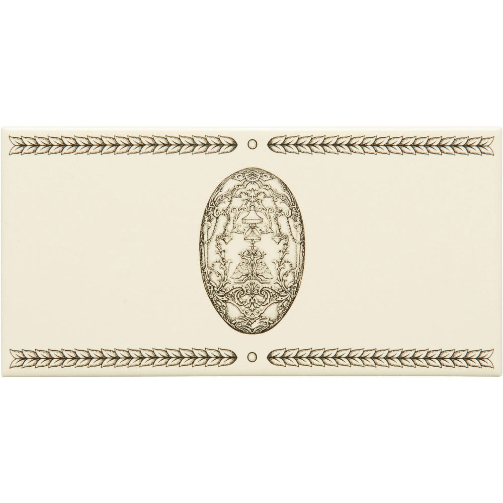 Original Style Egg & Trellis Charcoal Grey on County White Border