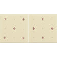 Original Style Fleur de Lis Burgundy on County White 2-tile Set