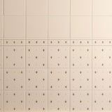 Original Style Fleur de Lis Gold on County White tiles