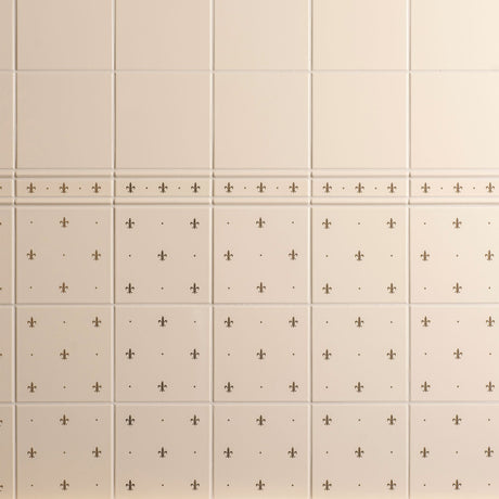 Original Style Fleur de Lis Gold on County White tiles