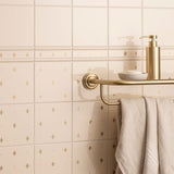 Original Style Fleur de Lis Gold on County White tiles