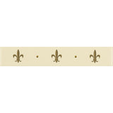 Original Style Fleur de Lis Gold on County White Border