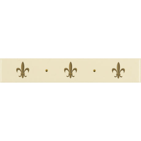 Original Style Fleur de Lis Gold on County White Border