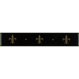 Original Style Fleur de Lis Gold on Jet Black Border