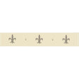 Original Style Fleur de Lis Platinum on County White Border