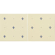 Original Style Fleur de Lis Royal Blue on County White 2-tile Set