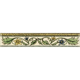 Original Style Floral Rope Blue & Yellow Border Tile