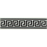 Original Style Greek Key Jet Black Border Tile