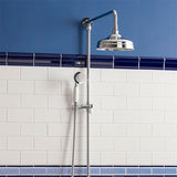 Original Style Greek Key Royal Blue Border Tile