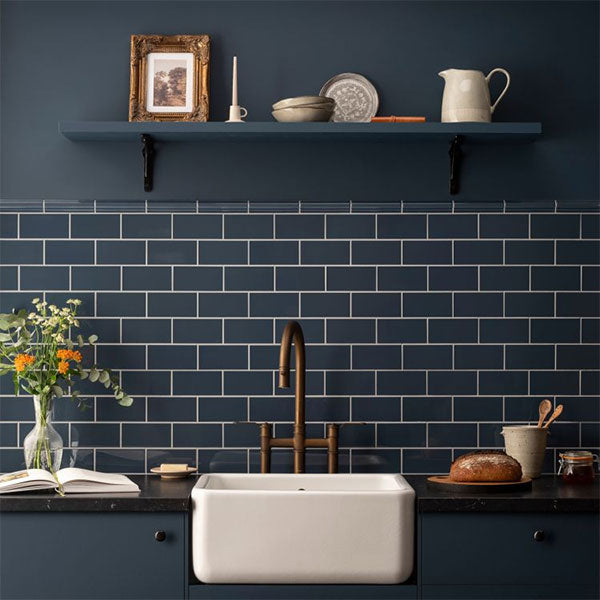 Original Style Half Field Tile Ascot Blue