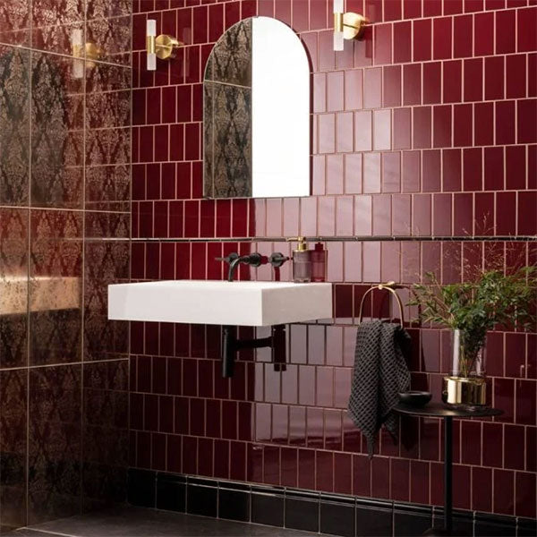 Burgundy Half Field Tile by Original Style – Tiles and Bathrooms Online