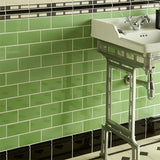 Original Style Half Field Tile Palm Green