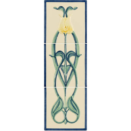 Original Style Henrietta Yellow Tulip 3-tile Set