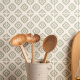 Original Style Jacquard Sage Tiles