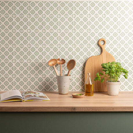 Original Style Jacquard Sage Tiles