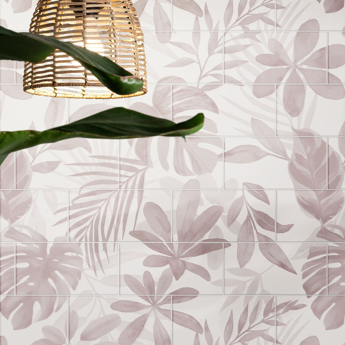 Original Style Jungle Grove Brickbond Pink Panels