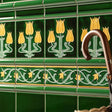 Original Style Lafleur on Victorian Green Tile
