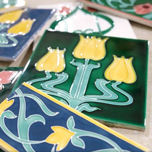 Original Style Lafleur tiles and borders