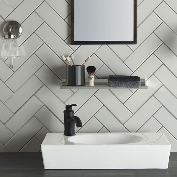 Original Style Large Brick Tile Chancel Grey