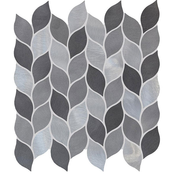 Original Style Leaf Grey Silver Mix Mosaic 28 x 27.5cm
