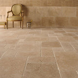 Original Style Levantine Ivory Unfilled & Tumbled Travertine tiles