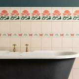 Original Style Lotus Flower Border Tile