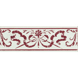 Original Style Love Knot Burgundy Border Tile