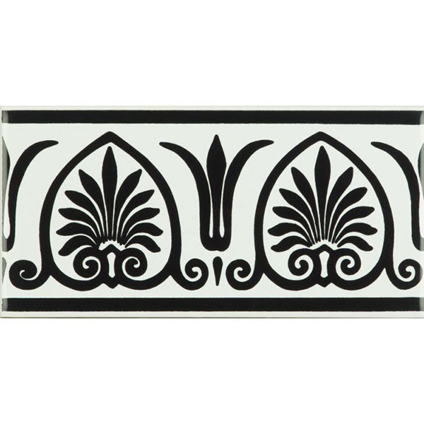 Original Style Parthenon Jet Black Border Tile