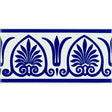Original Style Parthenon Royal Blue Border Tile