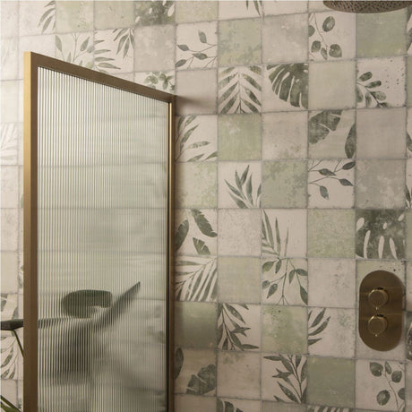 Original Style Patchwork Botanical Ivy Tiles