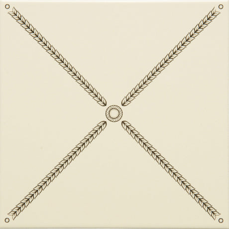 Original Style Pearl Trellis Charcoal Grey on County White Tile