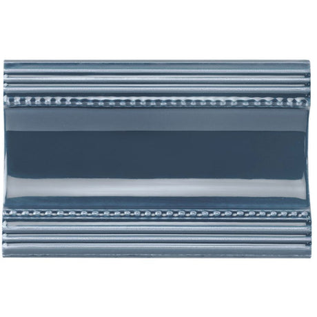 Original Style Plain Cornice Ascot Blue Border