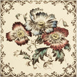 Original Style Poppies Scroll Single Decor Tile