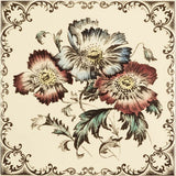 Original Style Poppies Scroll Single Decor Tile